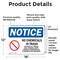 Signmission No Chemicals In Trash Sign With Symbol, 18 in W x Rectangle, Vinyl Decal OS-2PACK-NS-D-1218-L-16052 - alternate 3